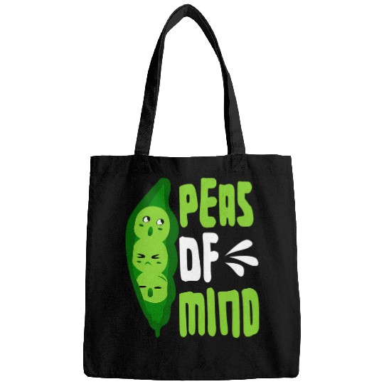 Peas Of Mind Vegetable Vegan Activism Vegetarian Bags