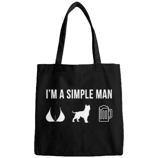 Mens Pet American Pit Bull Terrier Dog Puppy Simple Man Bags