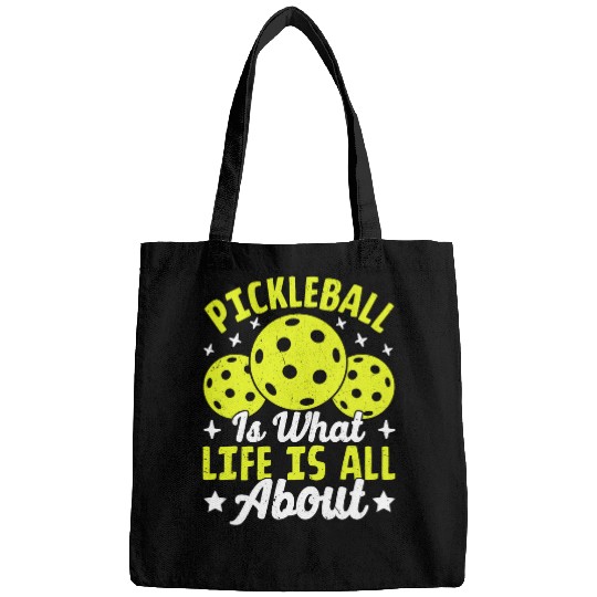 Discover Pickleball Blogger Meme Quote Bags
