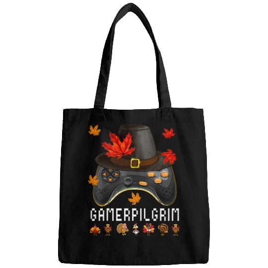 Video Game Thanksgiving Day Pilgrim Gamer Kids Boys Gaming Bags
