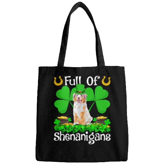 Discover Full Of Shenanigans Australian Shepherd Dog St Patricks Day Bags