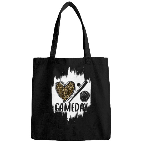 Softball Game Day Women Leopard Cheetah Softball Lover 1 Bags