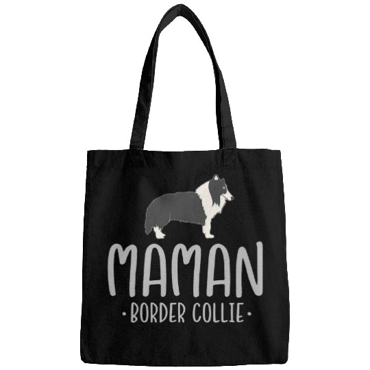 French Border Collie Mom Maman Border Collie Bags