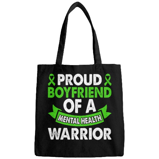 Mental Health Awareness Boyfriend Warrior Mental Therapist Bags