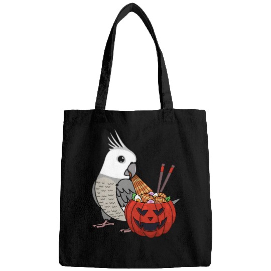 Pumpkin Ramen Noodles Parrot I Whitefaced Grey Cockatiel Bags