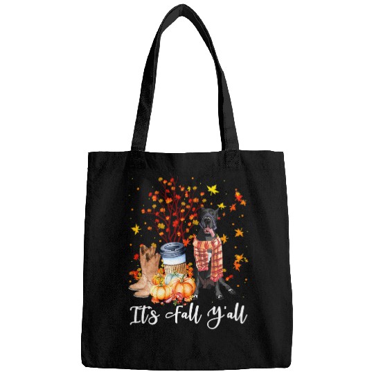 Dog Great Dane Its Fall Yall Great Dane Dog Pumpkin Fall Autumn317 Bags