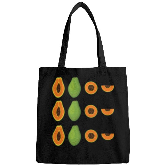 Papaya Outfit Love Vegan Food Bags