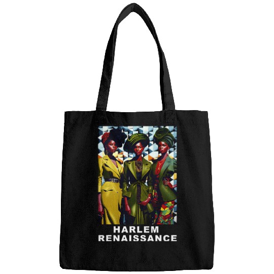 Harlem Renaissance 1920s Black History Month Abstract Art Bags