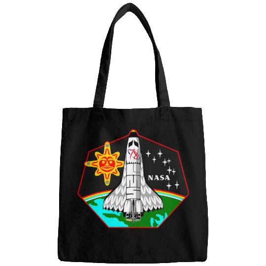NASA STS78 Mission Native American inspired graphic Bags