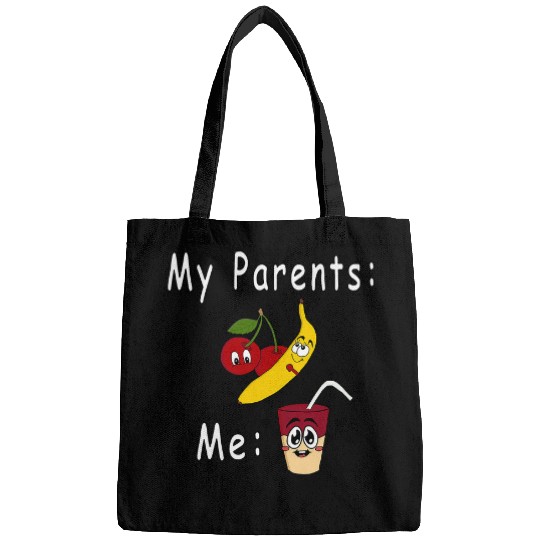 My Parents Me Cherry Banana Juice Funny Bags