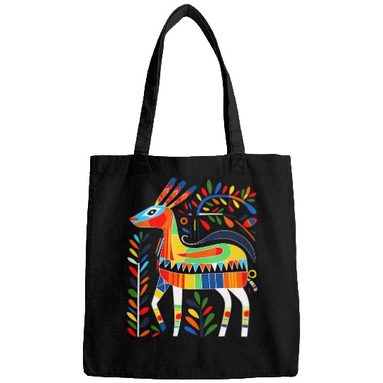 Native American Deer Pacific Northwest Coastal Art Bags
