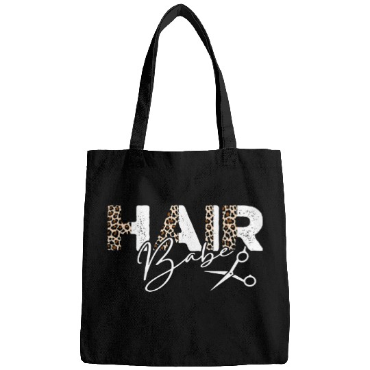 Leopard Hair Babe Hair Artist Hairdresser Hairstylist Tee Bags
