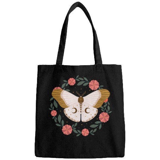 Witchy Celestial Moth Bags