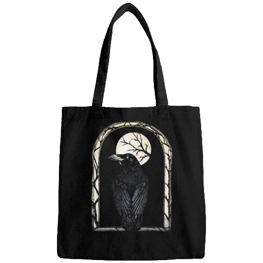 Mystical Moon Gothic Raven Bags