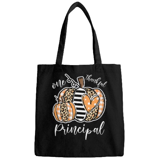 One Thankful Principal Fall Autumn Thanksgiving Turkey Day Bags
