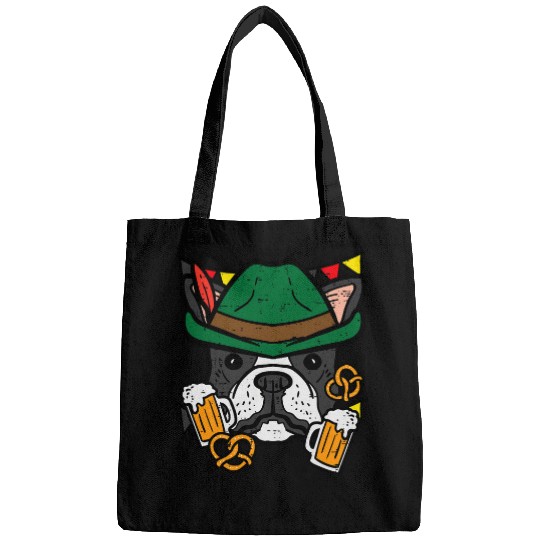 Oktobefest French Bulldog Dog German Costume Men Women Kids Bags