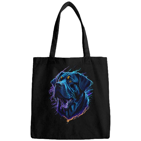 Rottweiler Vector Art Colorful Bags