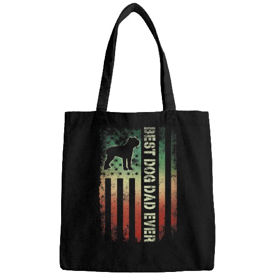 vintages American Flag bests Cane Corso Dog Dad Ever Bags