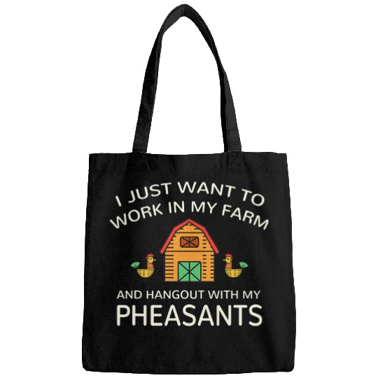 Work In Farm And Hangout With Pheasant Farm Animals Bags
