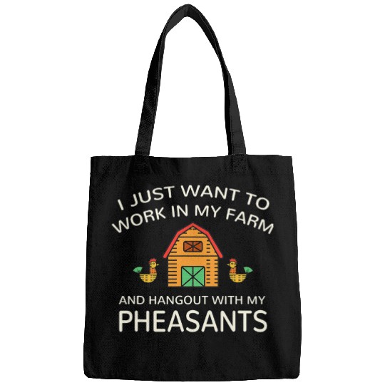 Work In Farm And Hangout With Pheasant Farm Animals Bags