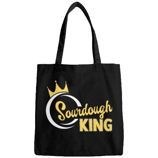 Sourdough Baker Bread Baking Funny Bakery Sourdough King Bags
