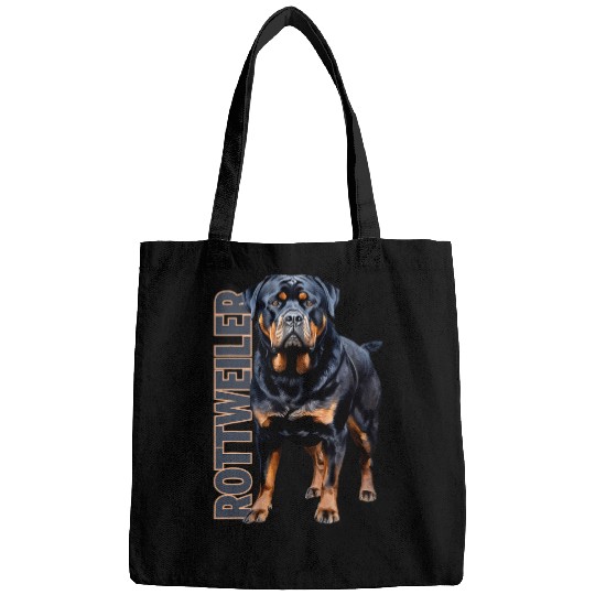 Rottweiler Watercolor Bags