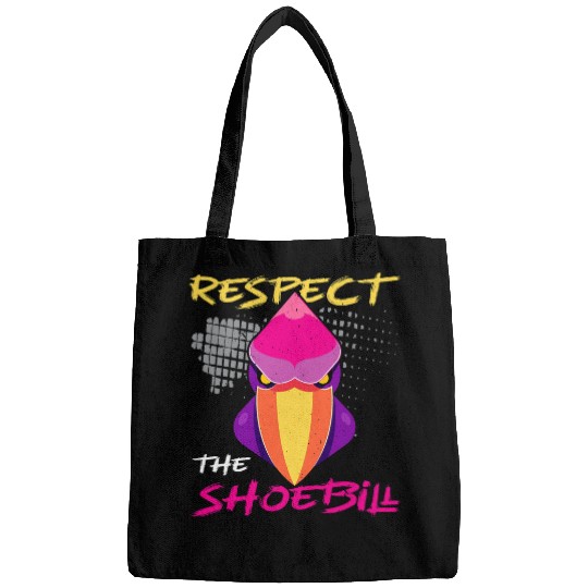Respect The Shoebill Stork Whalehead Bird Lover Birdwatching Bags
