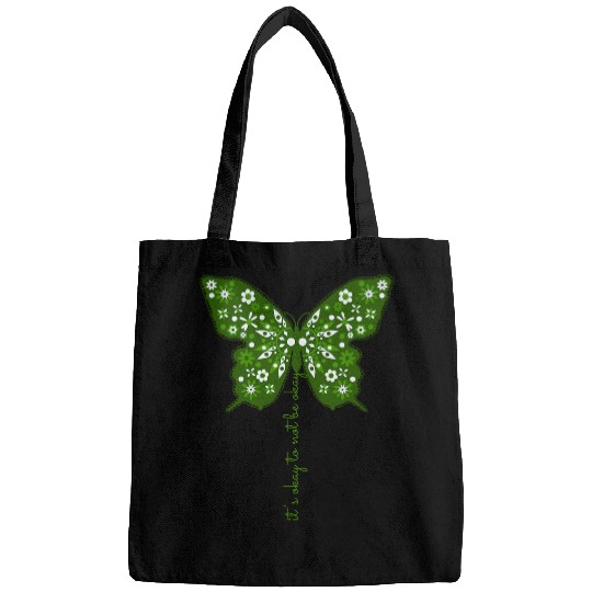 Womens Its Okay To Not Be Okay Butterfly Mental Health Awareness Bags