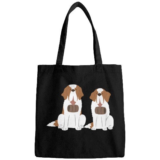 Saint Bernard Dog Cute St  Bernard Bags