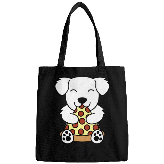 Pizza Great Pyrenees Dog Bags