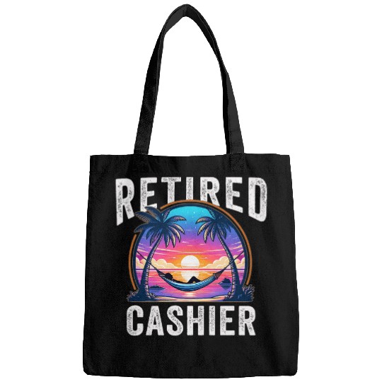 Retired Cashier Checkout to CheckIn Paradise Retirement Bags