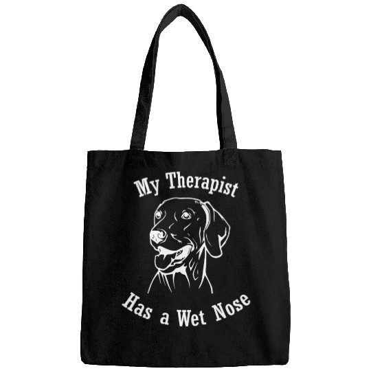 weimaraner dog My Therapist has a Wet Nose Bags