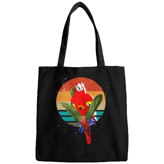 Retro Macaw Parrot Bags