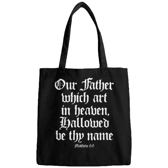 Our Father which art in heaven Alpha Omega Couture Bags