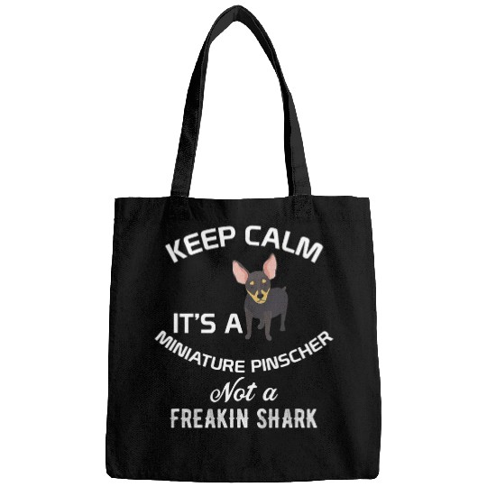 Min Pin Keep Calm Miniature Pinscher Mini Doberman Gift Bags