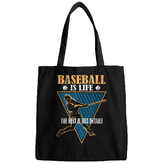 Baseball Is Life The Rest Is Just Details Funny vintages 2 Bags
