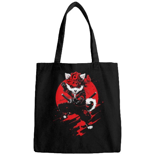 Pomchi Dog Ninja Samurai Japanese Transformation Cute Bags