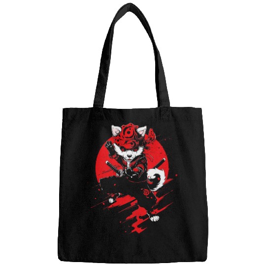 Pomchi Dog Ninja Samurai Japanese Transformation Cute Bags