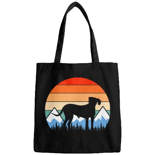 Rhodesian Ridgeback Dog Owner Mountain Hiking Retro Vintage Bags
