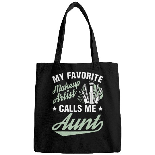 Makeup Artist Calls Me Aunt Cosmetic Beautician Graphic Bags