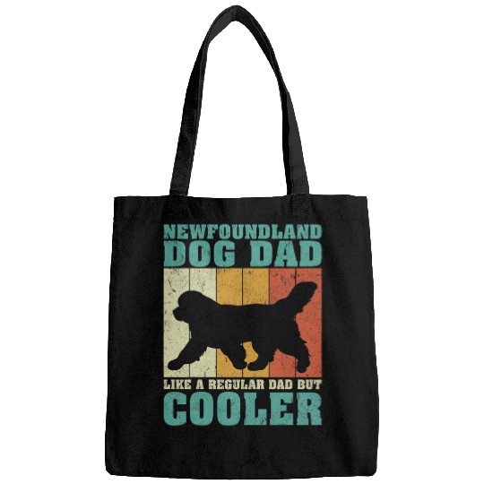 Mens vintages Newfoundland Dog Dad Like A Regular Dad Fathers Day Bags
