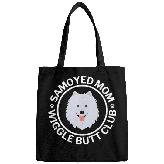Dog Samoyed Mom Wiggle Butt Club For Woman Bags