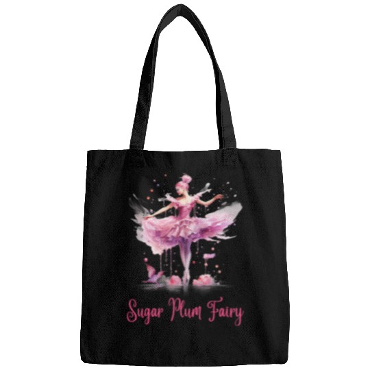 Sugar Plum Fairy Enchanting Nutcracker Ballet Fans Bags
