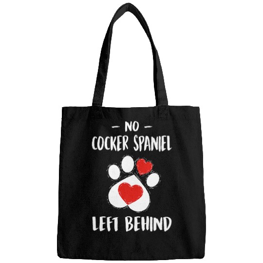 No Cocker Spaniel Left Behind Dog Walker Funny Dog Walking Bags