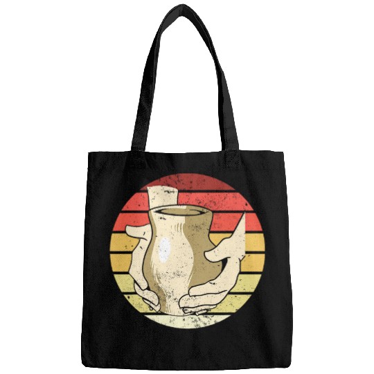 Retro vintages Pottery Ceramics Art Teacher Pottery Lover Bags