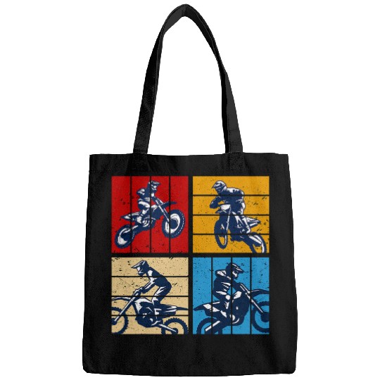 Retro Motocross Dirt Bike Motorcycle Lovers vintages Biker Bags