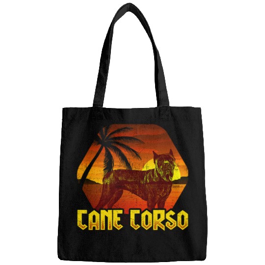 vintages Cane Corso Lover Italian Dog Pet Sunset Cane Corso 4 Bags