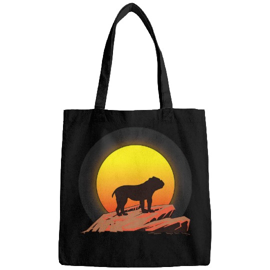 Old English Bulldog Sunrise Bags