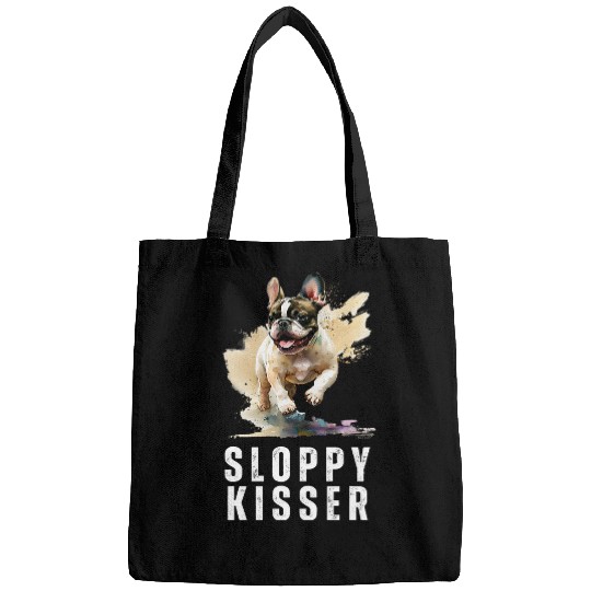 Funny Frenchie Sloppy Kisser French Bulldog Kisses 3 Bags