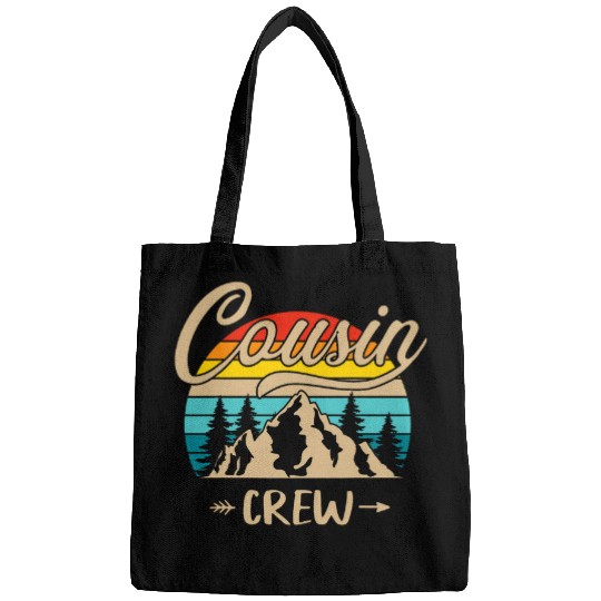 Retro Summer Family Vacation Camping Outdoor Cousin Crew 1 Bags